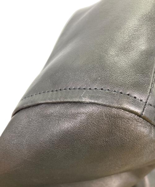 EMMETI（エンメティ）EMMETI (エンメティ) JURI ライダースジャケット ブラック サイズ:50の古着・服飾アイテム