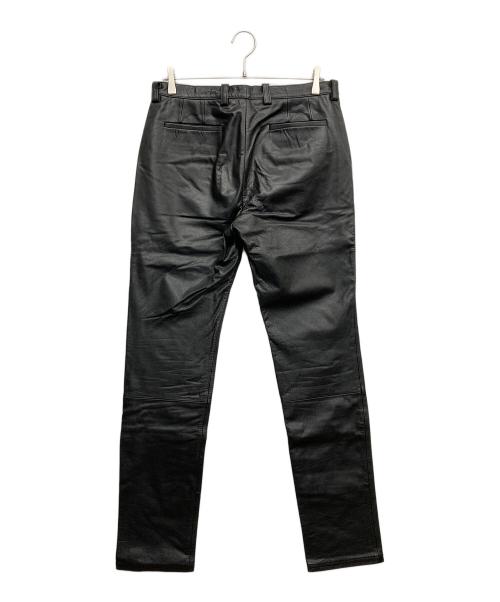 PAUL SMITH（ポールスミス）Paul Smith (ポールスミス) レザーパンツ ブラック サイズ:Lの古着・服飾アイテム