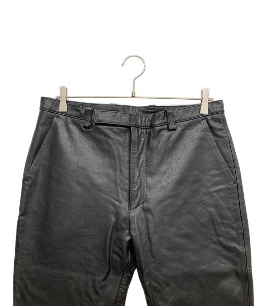PAUL SMITH（ポールスミス）Paul Smith (ポールスミス) レザーパンツ ブラック サイズ:Lの古着・服飾アイテム