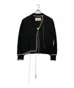 OUATオーユーエーティー）の古着「OFFICE CARDIGAN」｜ブラック