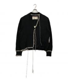 OUAT（オーユーエーティー）の古着「OFFICE CARDIGAN」｜ブラック