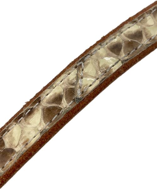 HENDER SCHEME（エンダースキーマ）Hender Scheme (エンダースキーマ) パイソンテールベルト ブラウンの古着・服飾アイテム