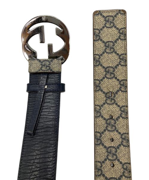 GUCCI（グッチ）GUCCI (グッチ) GGスプリームインターロッキングGベルト ブラウンの古着・服飾アイテム