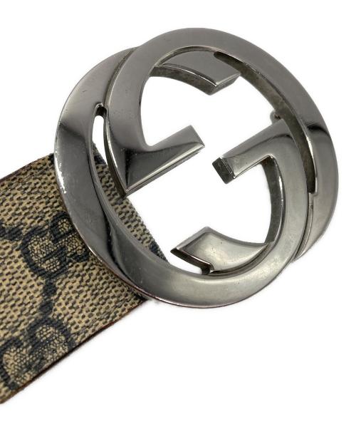 GUCCI（グッチ）GUCCI (グッチ) GGスプリームインターロッキングGベルト ブラウンの古着・服飾アイテム