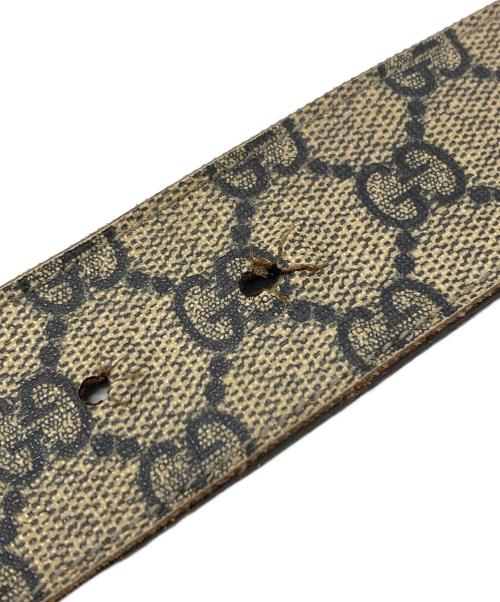 GUCCI（グッチ）GUCCI (グッチ) GGスプリームインターロッキングGベルト ブラウンの古着・服飾アイテム