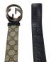 GUCCI (グッチ) GGスプリームインターロッキングGベルト ブラウン：10000円