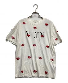 VALENTINO（ヴァレンティノ）の古着「VLTNリップスパンコールTシャツ」｜ホワイト