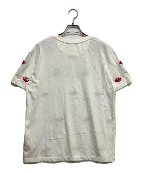 VALENTINO（ヴァレンティノ）VALENTINO (ヴァレンティノ) VLTNリップスパンコールTシャツ ホワイト サイズ:XSの古着・服飾アイテム