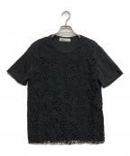 VALENTINOヴァレンティノ）の古着「レースTシャツ」｜ブラック