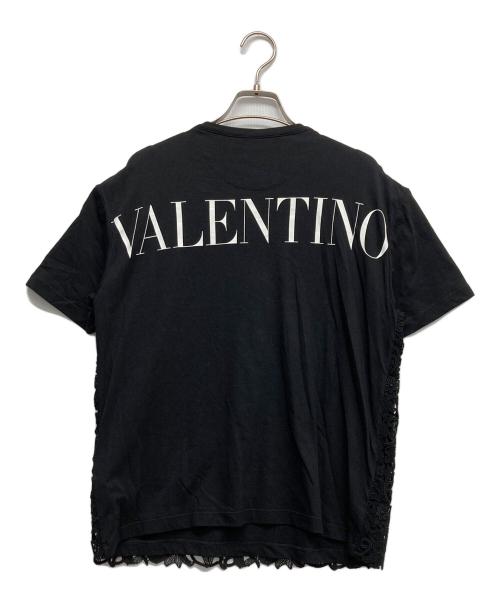 VALENTINO（ヴァレンティノ）VALENTINO (ヴァレンティノ) レースTシャツ ブラック サイズ:XSの古着・服飾アイテム