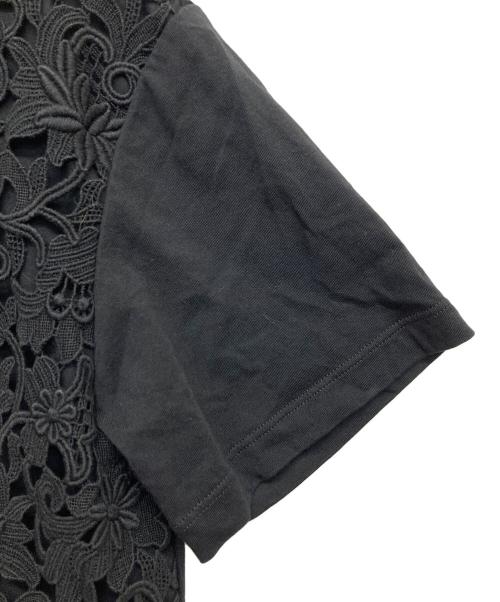 VALENTINO（ヴァレンティノ）VALENTINO (ヴァレンティノ) レースTシャツ ブラック サイズ:XSの古着・服飾アイテム