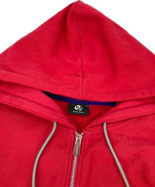 PAUL SMITH（ポールスミス）Paul Smith (ポールスミス) ジップパーカー レッド サイズ:Mの古着・服飾アイテム