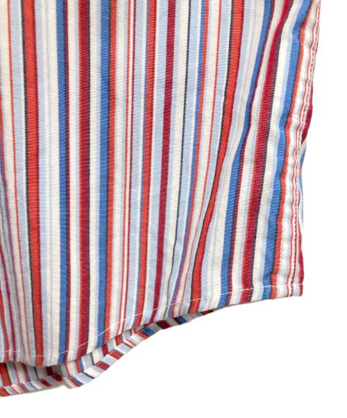 CHAPS（チャップス）CHAPS (チャップス) ストライプシャツ レッド サイズ:XXLの古着・服飾アイテム