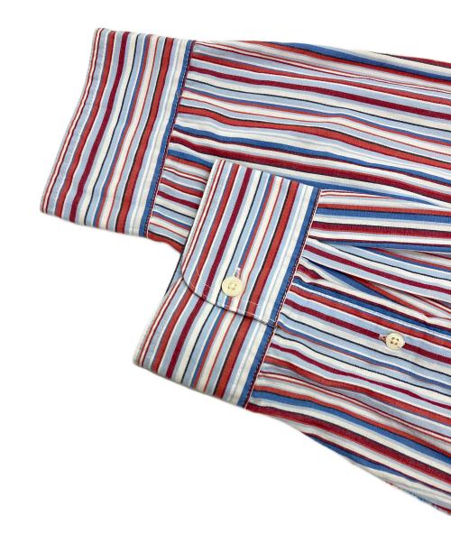CHAPS（チャップス）CHAPS (チャップス) ストライプシャツ レッド サイズ:XXLの古着・服飾アイテム