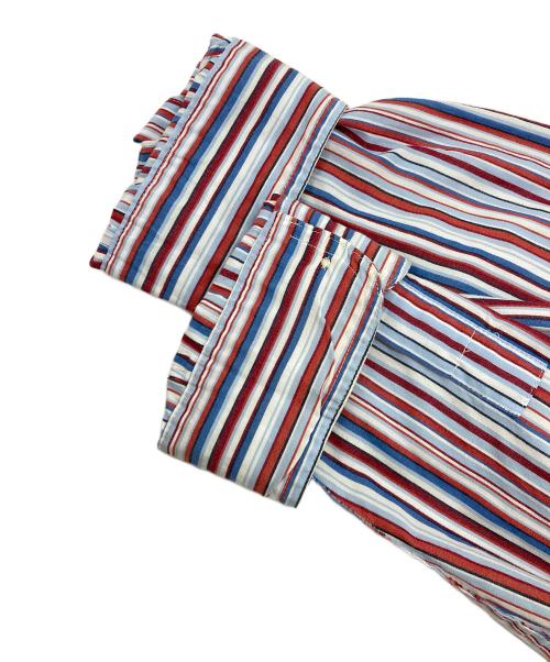 CHAPS（チャップス）CHAPS (チャップス) ストライプシャツ レッド サイズ:XXLの古着・服飾アイテム