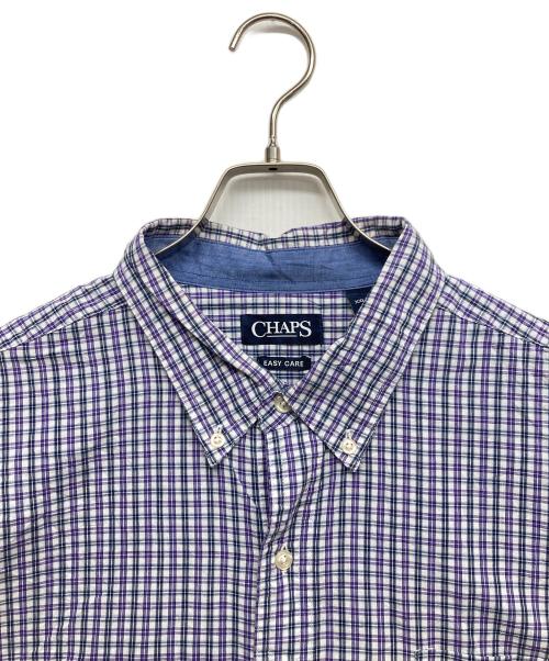 CHAPS（チャップス）CHAPS (チャップス) チェックシャツ パープル サイズ:XXLの古着・服飾アイテム