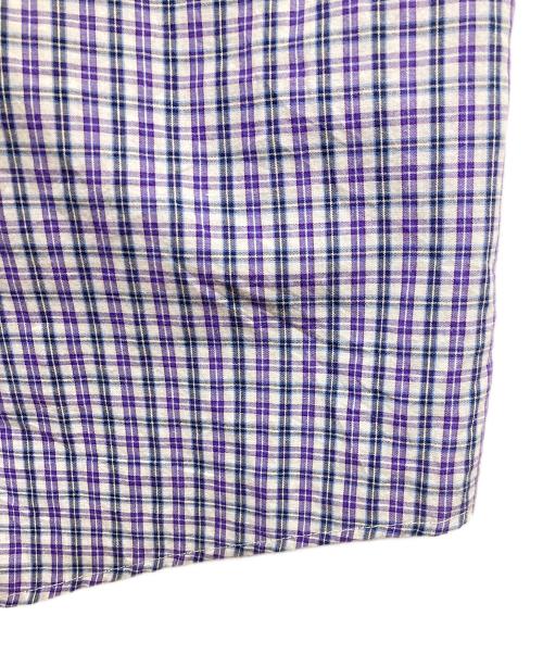 CHAPS（チャップス）CHAPS (チャップス) チェックシャツ パープル サイズ:XXLの古着・服飾アイテム