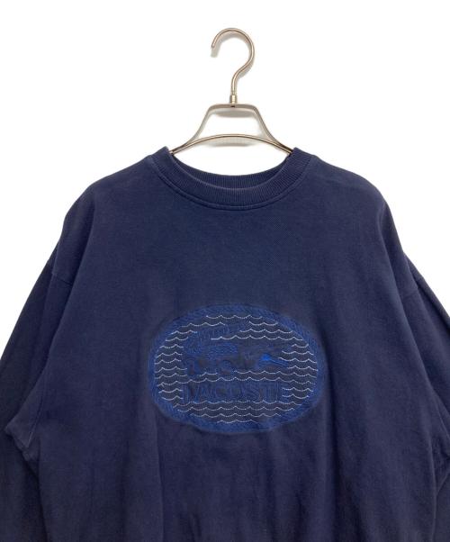 CHEMISE LACOSTE（シュミーズ ラコステ）CHEMISE LACOSTE (シュミーズ ラコステ) クルーネックスウェット ネイビー サイズ:4の古着・服飾アイテム