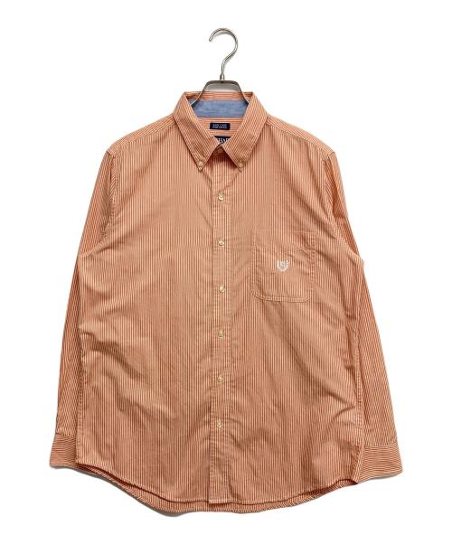 CHAPS（チャップス）CHAPS (チャップス) ストライプシャツ オレンジ サイズ:Mの古着・服飾アイテム