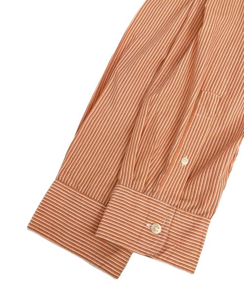 CHAPS（チャップス）CHAPS (チャップス) ストライプシャツ オレンジ サイズ:Mの古着・服飾アイテム