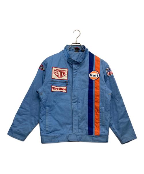 GULF（ガルフ）Gulf (ガルフ) コットンジャケット スカイブルー サイズ:Mの古着・服飾アイテム