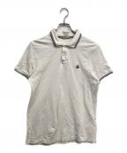 MONCLERモンクレール）の古着「MAGLIA POLO MANICA CORTA」｜ホワイト