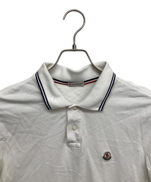 MONCLER（モンクレール）MONCLER (モンクレール) MAGLIA POLO MANICA CORTA ホワイト サイズ:Mの古着・服飾アイテム