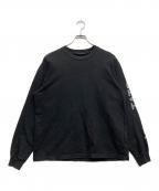 TATRASタトラス）の古着「袖ロゴスウエット」｜ブラック