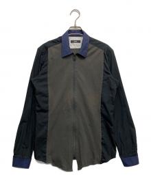 DIESEL（ディーゼル）の古着「ジップシャツ」｜ブラック