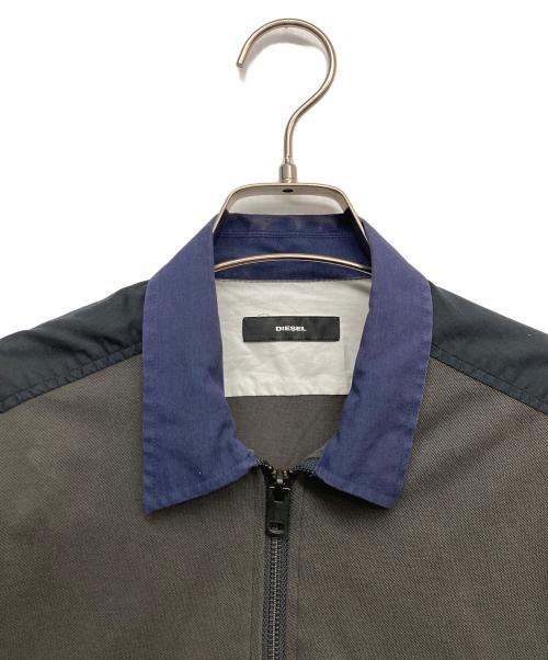 DIESEL（ディーゼル）DIESEL (ディーゼル) ジップシャツ ブラック サイズ:Sの古着・服飾アイテム