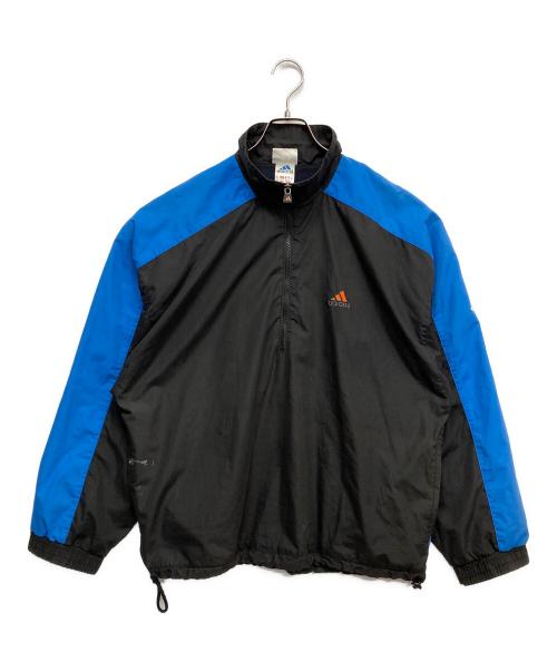 adidas（アディダス）adidas (アディダス) ハーフジップジャケット ブラック サイズ:Mの古着・服飾アイテム
