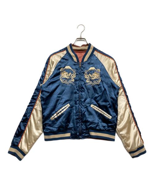 KRIFF MAYER（クリフメイヤー）KRIFF MAYER (クリフメイヤー) リバーシブルスカジャン ブルー×レッド サイズ:Lの古着・服飾アイテム