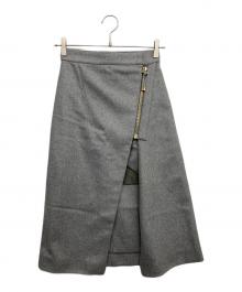 Acne studios（アクネ ストゥディオス）の古着「Panna Wool Skirt」｜グレー