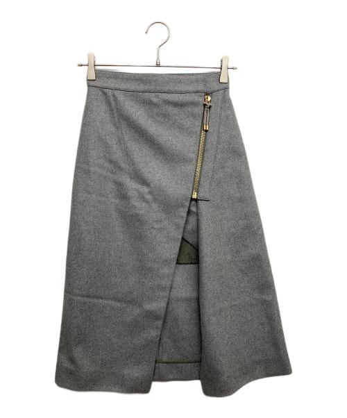 Acne studios（アクネ ストゥディオス）ACNE STUDIOS (アクネ ストゥディオス) Panna Wool Skirt グレー サイズ:32の古着・服飾アイテム