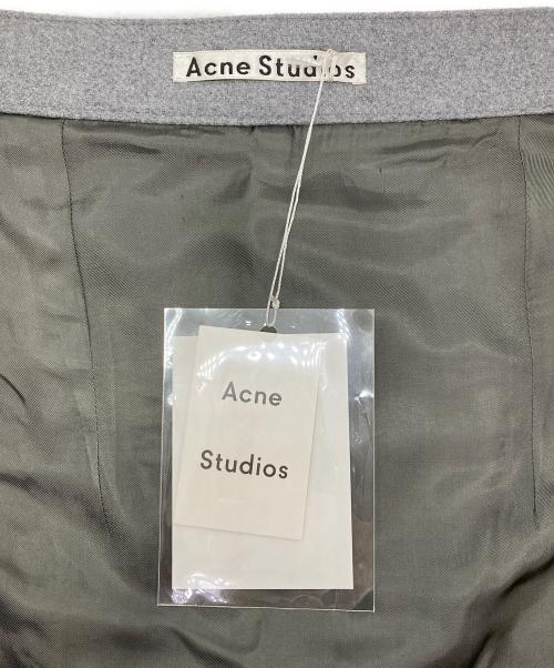 Acne studios（アクネ ストゥディオス）ACNE STUDIOS (アクネ ストゥディオス) Panna Wool Skirt グレー サイズ:32の古着・服飾アイテム