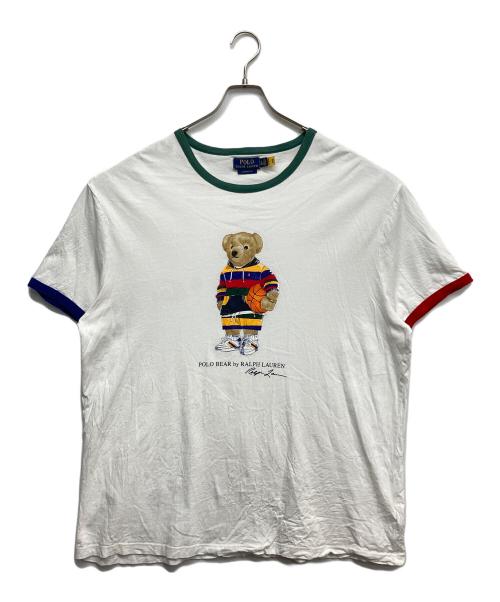 POLO RALPH LAUREN（ポロ・ラルフローレン）POLO RALPH LAUREN (ポロ・ラルフローレン) プリントTシャツ ホワイト サイズ:XLの古着・服飾アイテム