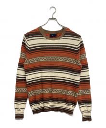 PAUL SMITH（ポールスミス）の古着「クルーネックニット」｜ブラウン