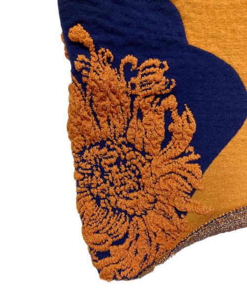 TOGA ARCHIVES（トーガアーカイブス）TOGA ARCHIVES (トーガアーカイブス) Lame jacquard knit top オレンジ サイズ:36の古着・服飾アイテム