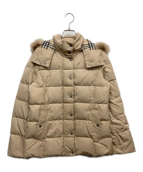 BURBERRY LONDON（バーバリーロンドン）BURBERRY LONDON (バーバリーロンドン) ダウンジャケット ベージュ サイズ:38の古着・服飾アイテム