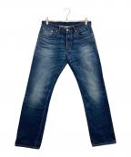 RRLダブルアールエル）の古着「ボタンフライ デニムパンツ」｜ブルー