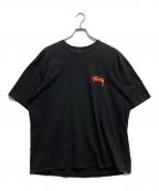 stussyステューシー）の古着「8ボール魔法使いプリントTシャツ」｜ブラック