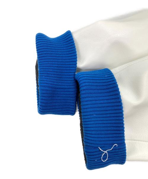 RADIO EVA（ラヂオエヴァ）RADIO EVA (ラヂオエヴァ) EVANGELION BASEBALL JACKET ブルー サイズ:Lの古着・服飾アイテム