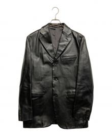 im product（アイムプロダクト）の古着「アーカイヴテーラードホースレザージャケット」｜ブラック