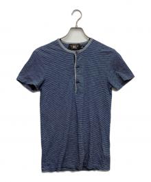 RRL（ダブルアールエル）の古着「ヘンリーネックTシャツ」｜ネイビー