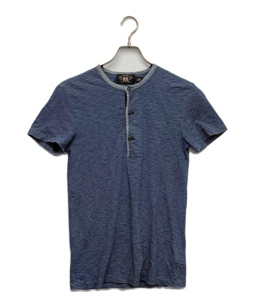 RRL（ダブルアールエル）RRL (ダブルアールエル) ヘンリーネックTシャツ ネイビー サイズ:XSの古着・服飾アイテム