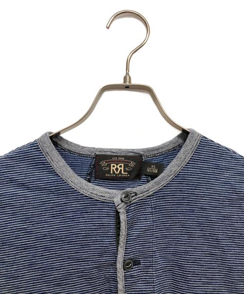 RRL（ダブルアールエル）RRL (ダブルアールエル) ヘンリーネックTシャツ ネイビー サイズ:XSの古着・服飾アイテム