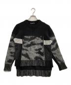 DIESELディーゼル）の古着「デザインニット」｜ブラック