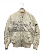 DIESELディーゼル）の古着「リバーシブルジャケット」｜アイボリー