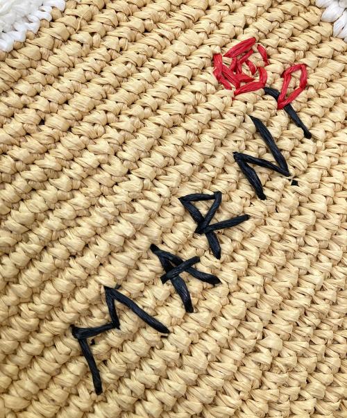 MARNI（マルニ）MARNI (マルニ) ロゴ刺繍バッグ ブラウンの古着・服飾アイテム