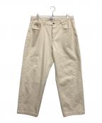 EVISENエビセン）の古着「EYE FIRE JEANS PANTS」｜アイボリー